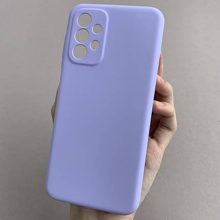 Чохол для Samsung Galaxy A23 4G (A235F) силікон кейс чохол з мікрофіброю на самсунг а23 4г бузковий r4e, фото 1