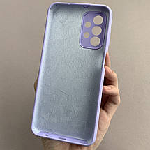Чохол для Samsung Galaxy A23 4G (A235F) силікон кейс чохол з мікрофіброю на самсунг а23 4г бузковий r4e, фото 3