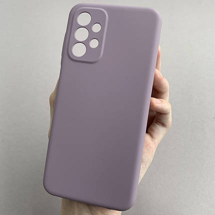 Чохол для Samsung Galaxy A23 4G (A235F) силікон кейс чохол з мікрофіброю на самсунг а23 4г чорничний r4e, фото 1