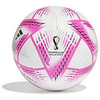 Футбольный мяч adidas Al Rihla Club Ball бело-розовый H57787