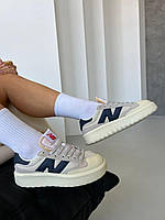 Кроссовки NB New Balance CT302 Beige Blue. Кроссовки Нью Беланс бежево-синие