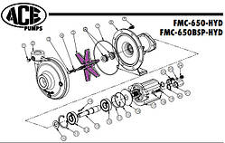 30169 Крильчатка FMC-650; 3/4"; CI - ВАС-26-650