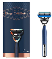 Станок для гоління з 1 картриджем Gillette King C. 02314