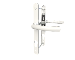 Дверна ручка (Дверний гарнітур універсальний) Astex ANTEY DHS 85/26/208 білий (РАЛ 9016)