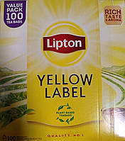 Чай чорний пакетований Lipton Yellow Label 100 пакетиків