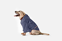 Дождевик с капюшоном для собак Noblepet Moss Blue, одежда для собак унисекс 3XL
