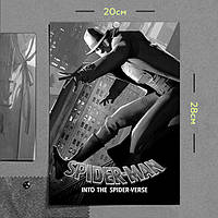"Нуар (Человек-паук: Паутина вселенных)" плакат (постер) размером А4 (20х28см)