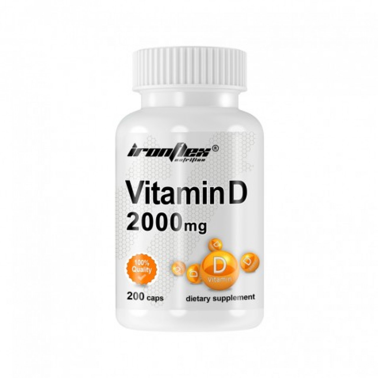 Вітамін D3 Ironflex Vitamin D 2000 IU 200 tabs