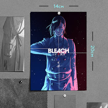 "Урюу Ісіда (Бліч / Bleach)" плакат (постер) розміром А5 (14х20см)