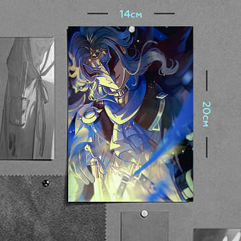 "Іль Дотторе (Геншин / Genshin)" плакат (постер) розміром А5 (14х20см)