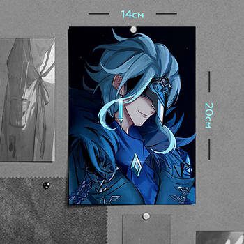 "Іль Дотторе (Геншин / Genshin)" плакат (постер) розміром А5 (14х20см)