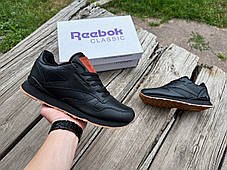 Чоловічі кросівки Reebok Classic Black Brown чорні з коричневим, фото 4