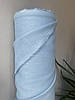 Небесно-блакитна сорочково-платтєва лляна тканина, 100% льон, колір 1305/185, фото 7