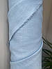 Небесно-блакитна сорочково-платтєва лляна тканина, 100% льон, колір 1305/185, фото 8