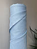 Небесно-блакитна сорочково-платтєва лляна тканина, 100% льон, колір 1305/185, фото 5