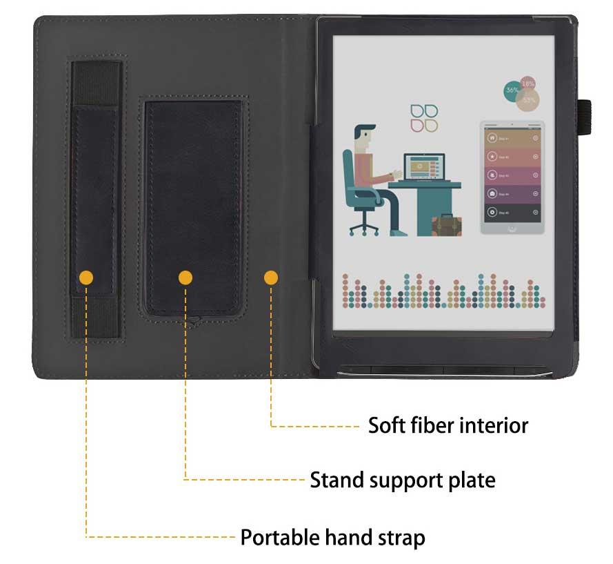 pocketbook 743C чехол черный развернутый