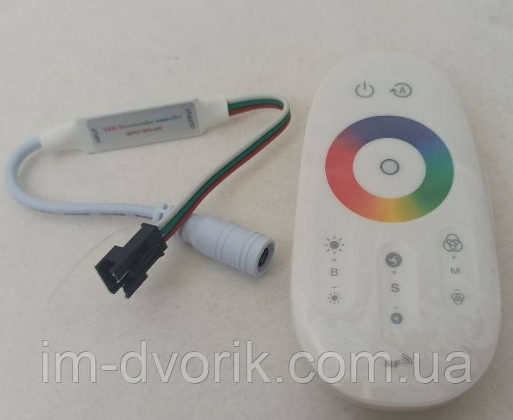 Контролер SMART RGB Touch RF 6A 5-24V WS2811 WS2812 з сенсорним пультом