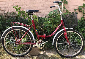 Складаний 24 Комета Салют Україна (2024) міський велосипед всевіковий Smart