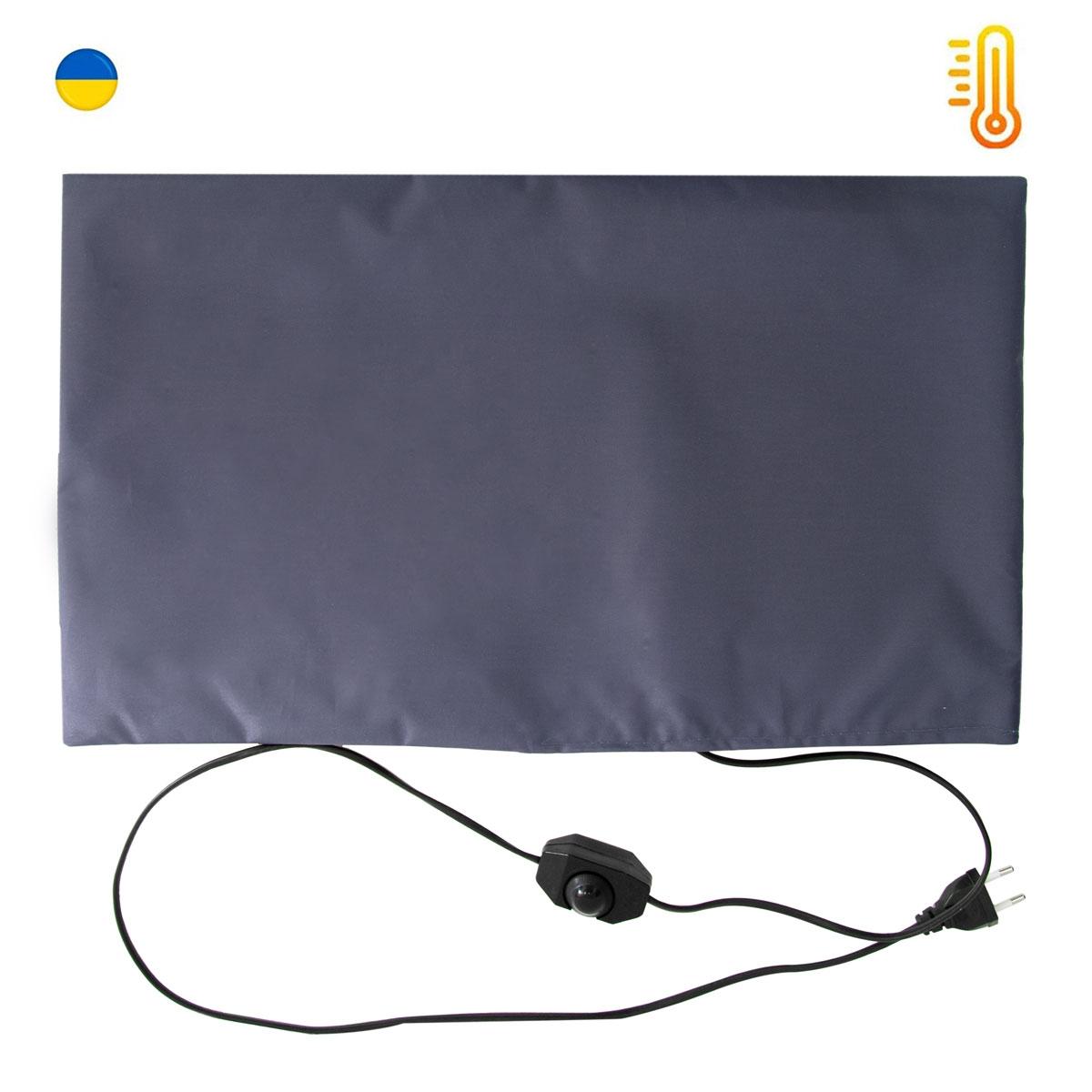 Грілка електрична ЕК 4\220 30Вт Сіро-фіолетова, електрогрілка - килимок з підігрівом 26х52см (електрогрілка)