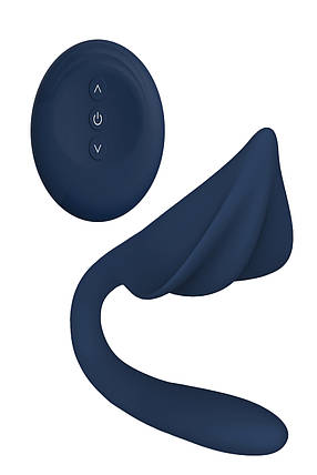 Гнучкий вібратор для пар DREAM TOYS goddess COLLECTION LOTIS, Синий, фото 1