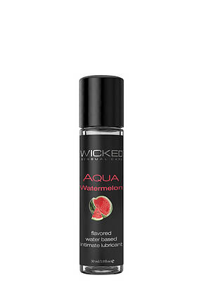 Їстівний лубрикант WICKED AQUA WATERMELON FLAVORED 30ML, фото 1