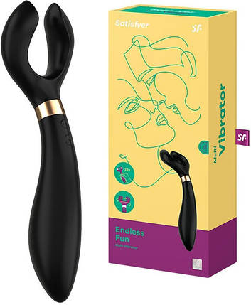 T360088 багатофункціональний вібратор SATISFYER ENDLESS fun BLACK, фото 1