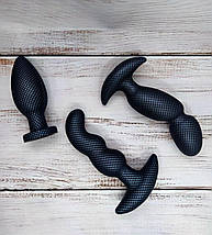 Анальна пробка з вібрацією 3-в-1 SPARK IGNITION PRV-02 CARBON FIBER, фото 3
