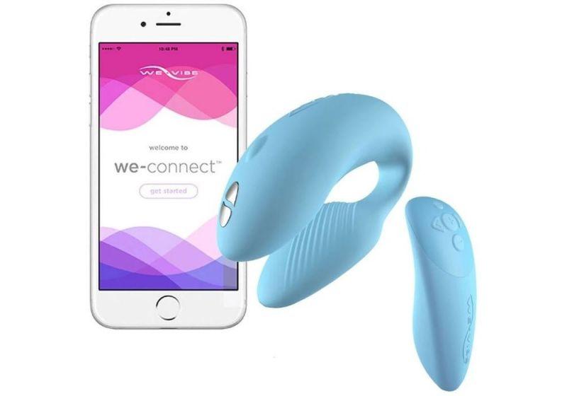 Вібромасажер для пар We-Vibe Chorus, Blue, Блакитний