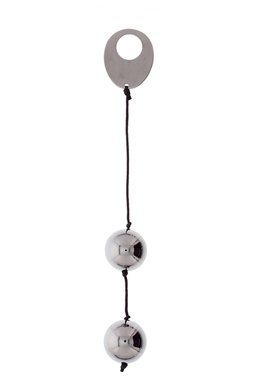 Металеві вагінальні кульки DOMINO METALLIC BALLS, SILVER