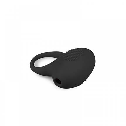 Ерекційне кільце з вібрацією Vibrating Cock Ring Black, фото 3