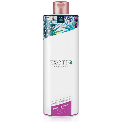 Масажна олія, що зігріває для всього тіла Exotio massage Body to body warming 500 ml, фото 1