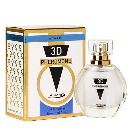 Духи із феромонами жіночі Aurora 3D Pheromone formula 45+, 30ml, фото 1