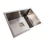 Кухонна мийка Platinum Handmade HSB 5843 квадратний сифон 3.0/1.0, фото 5