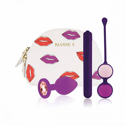 Набір секс іграшок Rianne s ESSENTIALS-FIRST VIBE KIT, Фіолетовий, фото 2
