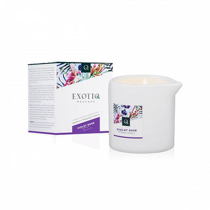 Масажна Свічка Exotiq Massage Candle Violet Rose - 60 мл, фото 1
