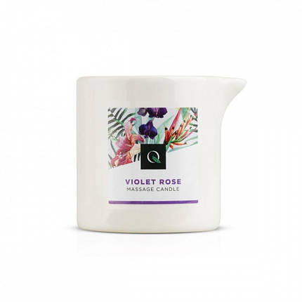 Масажна Свічка Exotiq Massage Candle Violet Rose - 60 мл, фото 3