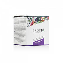 Масажна Свічка Exotiq Massage Candle Violet Rose - 60 мл, фото 5