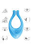 T360065 мультивібратор для пар Satisfyer Endless Love light blue, Блакитний, фото 7