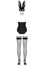 Костюм зайчика чорний Obsessive Bunny costume L/XL, фото 5