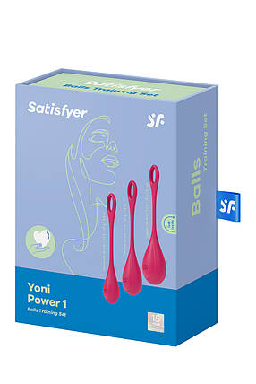 T360186 набір вагінальних кульок Satisfyer Yoni Power 1 Red, Рожевий, фото 3