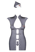 Костюм стюардеса Stewardess obsessive grey S/M, фото 4