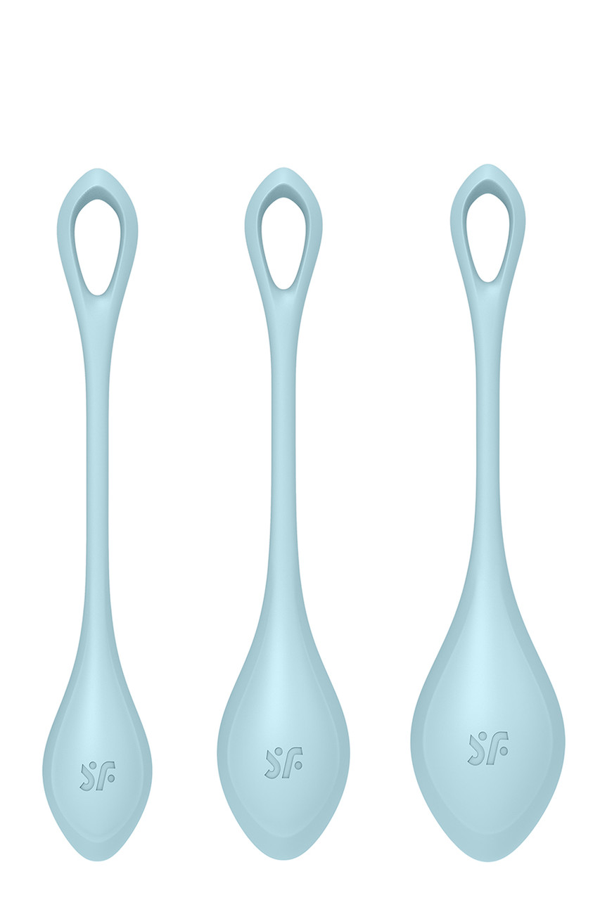 T360189 набір вагінальних кульок Satisfyer Yoni Power 2 light blue, Блакитний