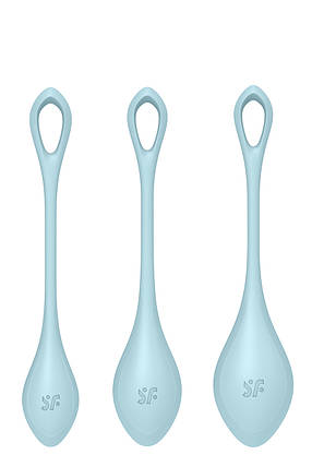 T360189 набір вагінальних кульок Satisfyer Yoni Power 2 light blue, Блакитний, фото 1