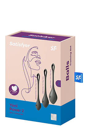 T360188 Набір вагінальних кульок Satisfyer Yoni Power 2 Black, фото 3
