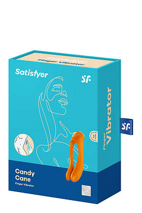 T360137 Універсальний міні вібратор Satisfyer Candy Cane orange, фото 3