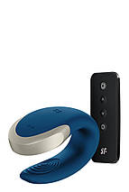 Люксовий Smart вібратор для пар Satisfyer DOUBLE LOVE BLUE, фото 4