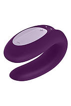 T360119 вібромасажер для пар SATISFYER DOUBLE JOY PURPLE, Фіолетовий, Розмір посилки : 10,70 х 14,50 х 5,70, фото 4