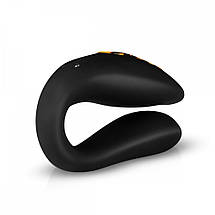 Вібратор для пар Zuna Couples Vibrator із сумочкою, чорний, Leopard, фото 4
