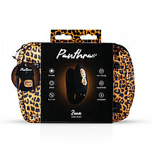 Вібратор для пар Zuna Couples Vibrator із сумочкою, чорний, Leopard, фото 6