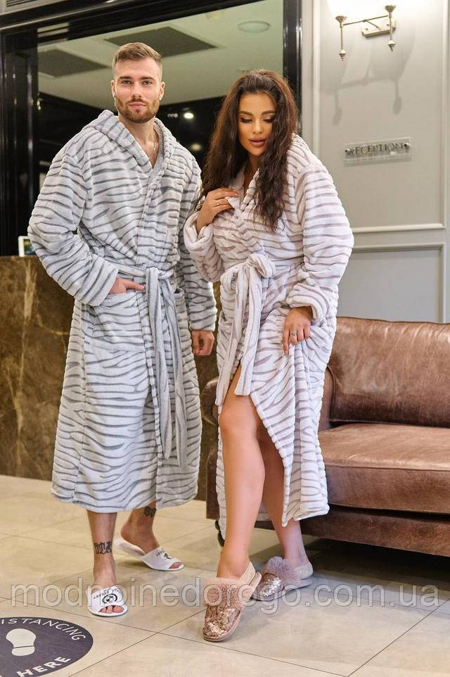 Женский Домашний,теплый,длинный Турецкий Халат Зебра,на Запах.Халат ...